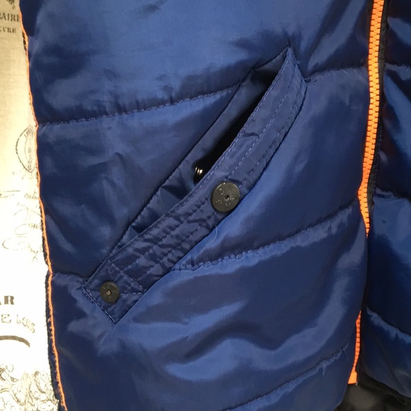 Mint condition warm puff jacket Youth Sz 14 Navy - Picture 3 of 8